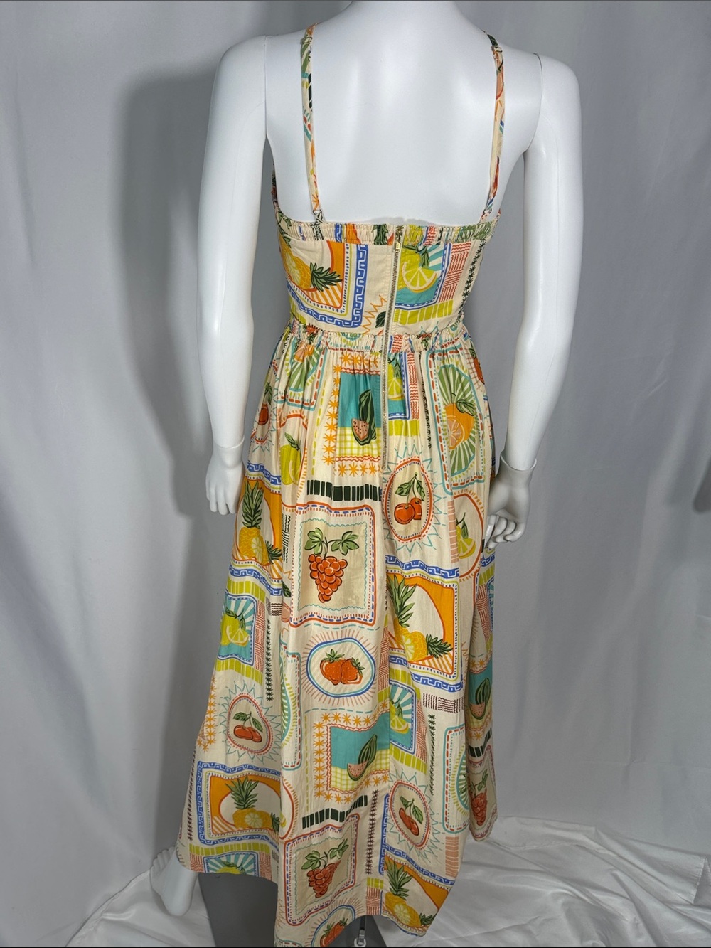 NWT Petal & Pup x Runaway The Label Madeira Dress Agata Fruit Print XS - Picture 13 of 16